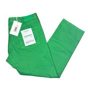 NWT Frame Jeans Womens Le Slouch Grass Green Sz 32